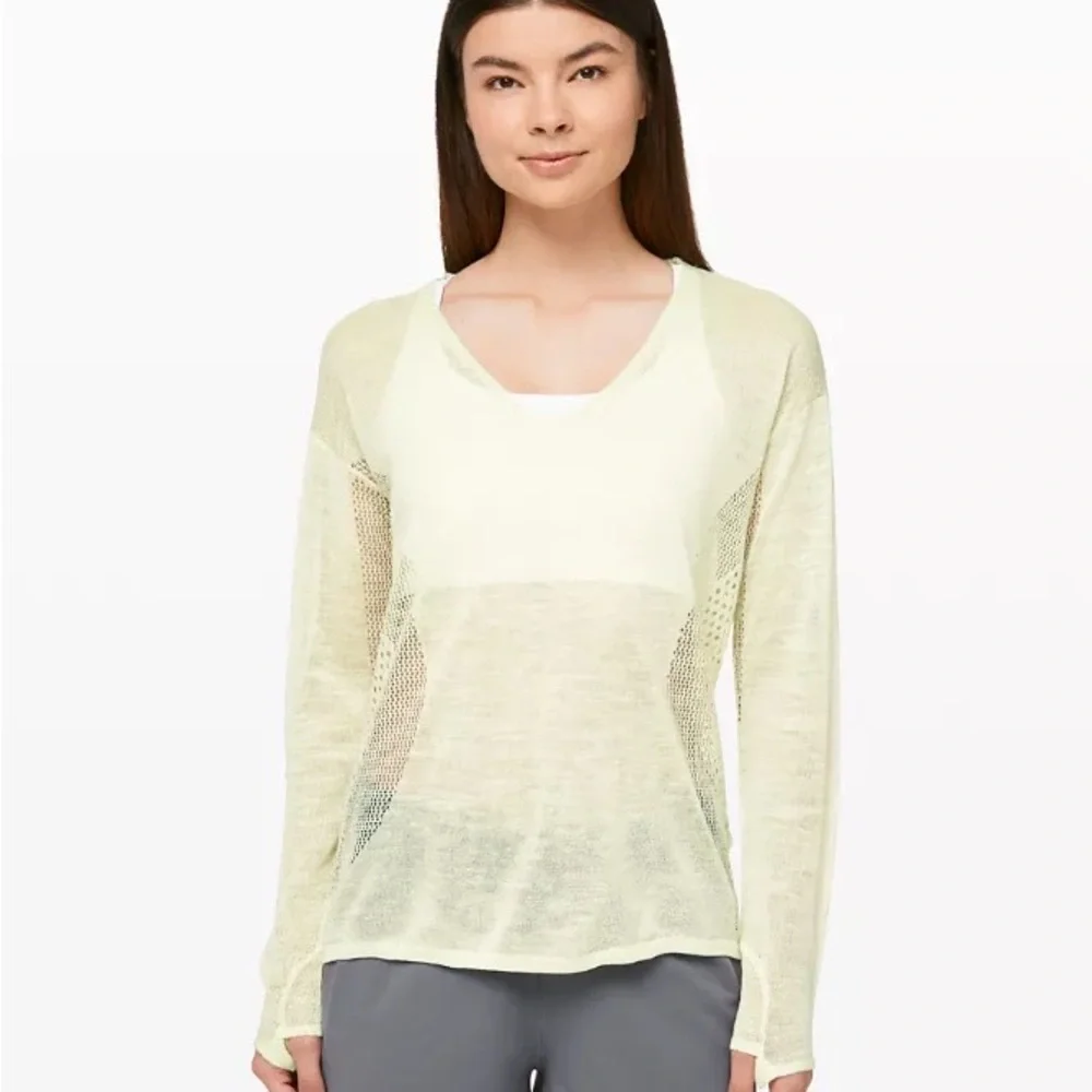 Lululemon Still Movement Sweater Linen